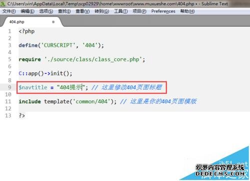 discuz设置嵌入式404页面